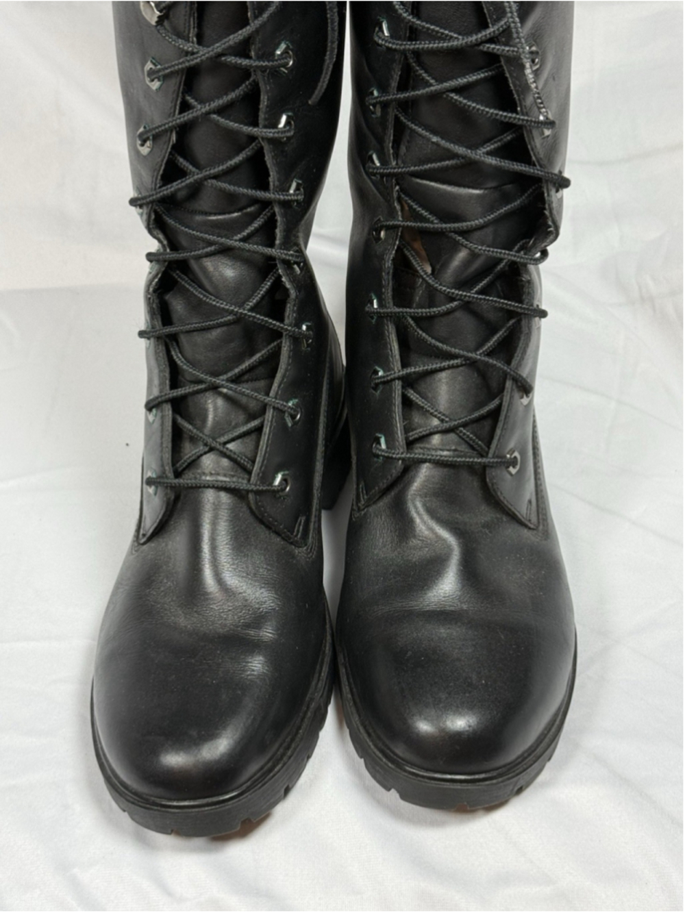 Timberland Premium 14” Women Size 10 M - Black Nubuck Leather Waterproof READ - Picture 3 of 11